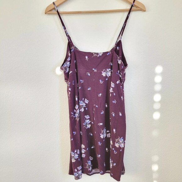 Urban Outfitters Rayanne y2k Printed floral Y2k Slip Dress Medium eggplant - Picture 8 of 8